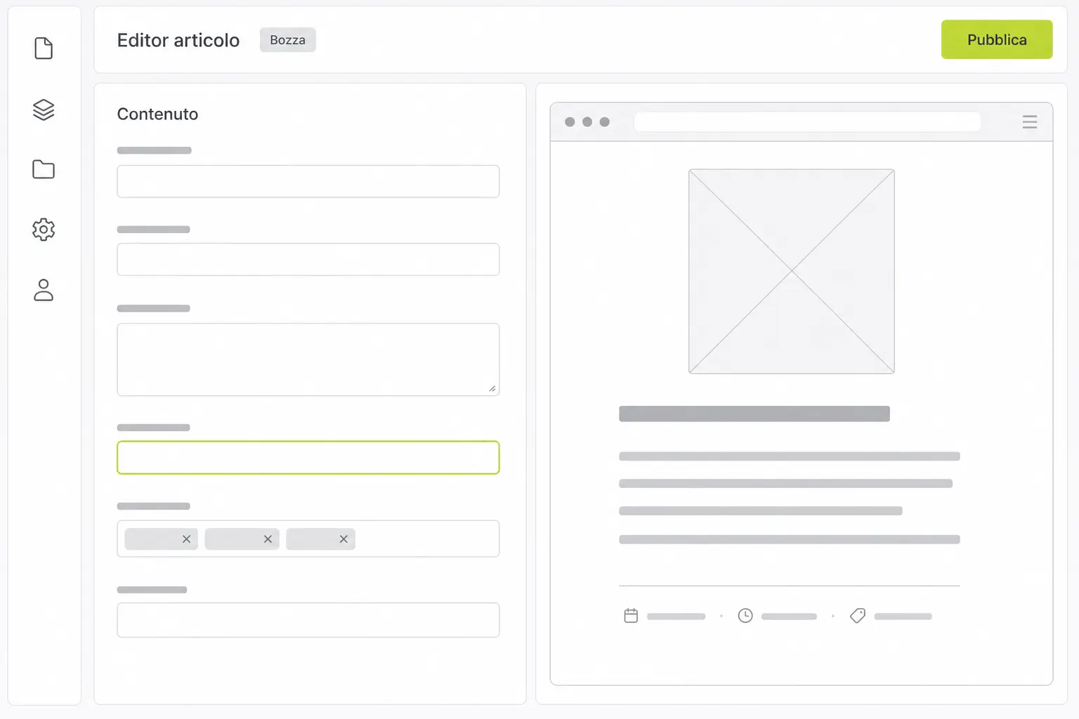 Sito corporate + CMS headless preview 2
