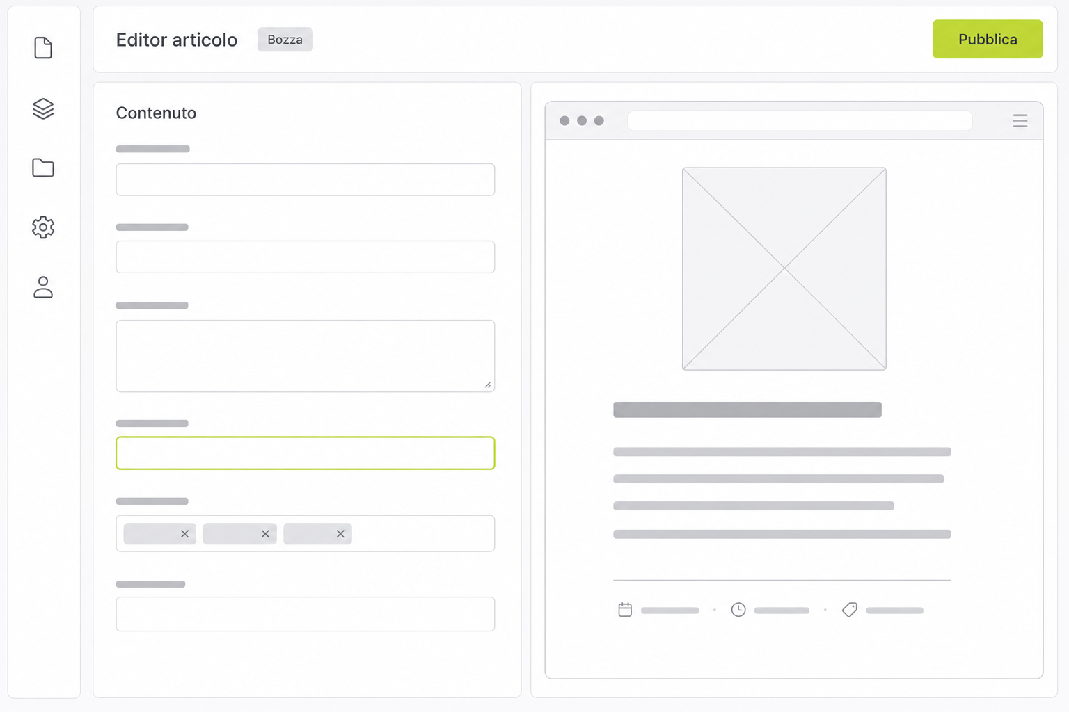 Sito corporate + CMS headless preview 2